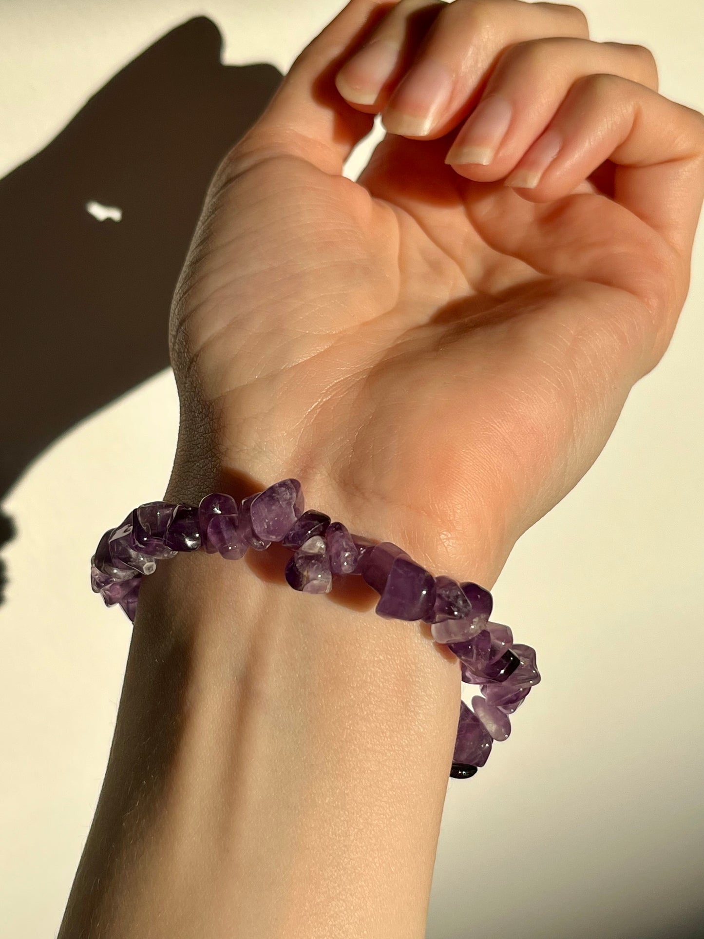 Amethyst Chip Bead Bracelet
