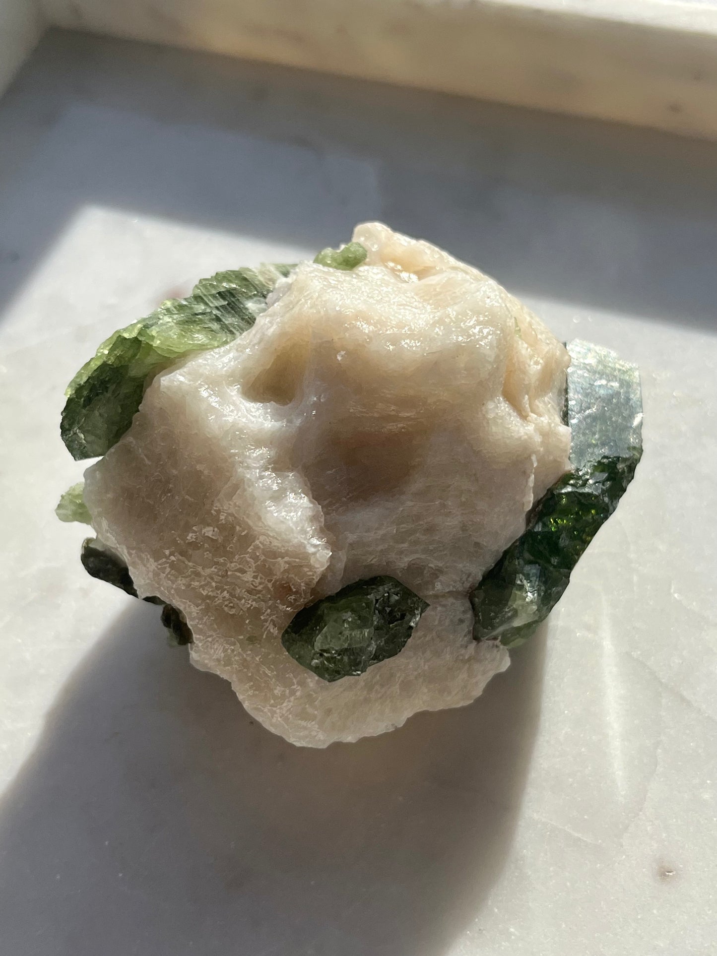 Diopside Specimen w/Muscovite on Marble Matrix #10