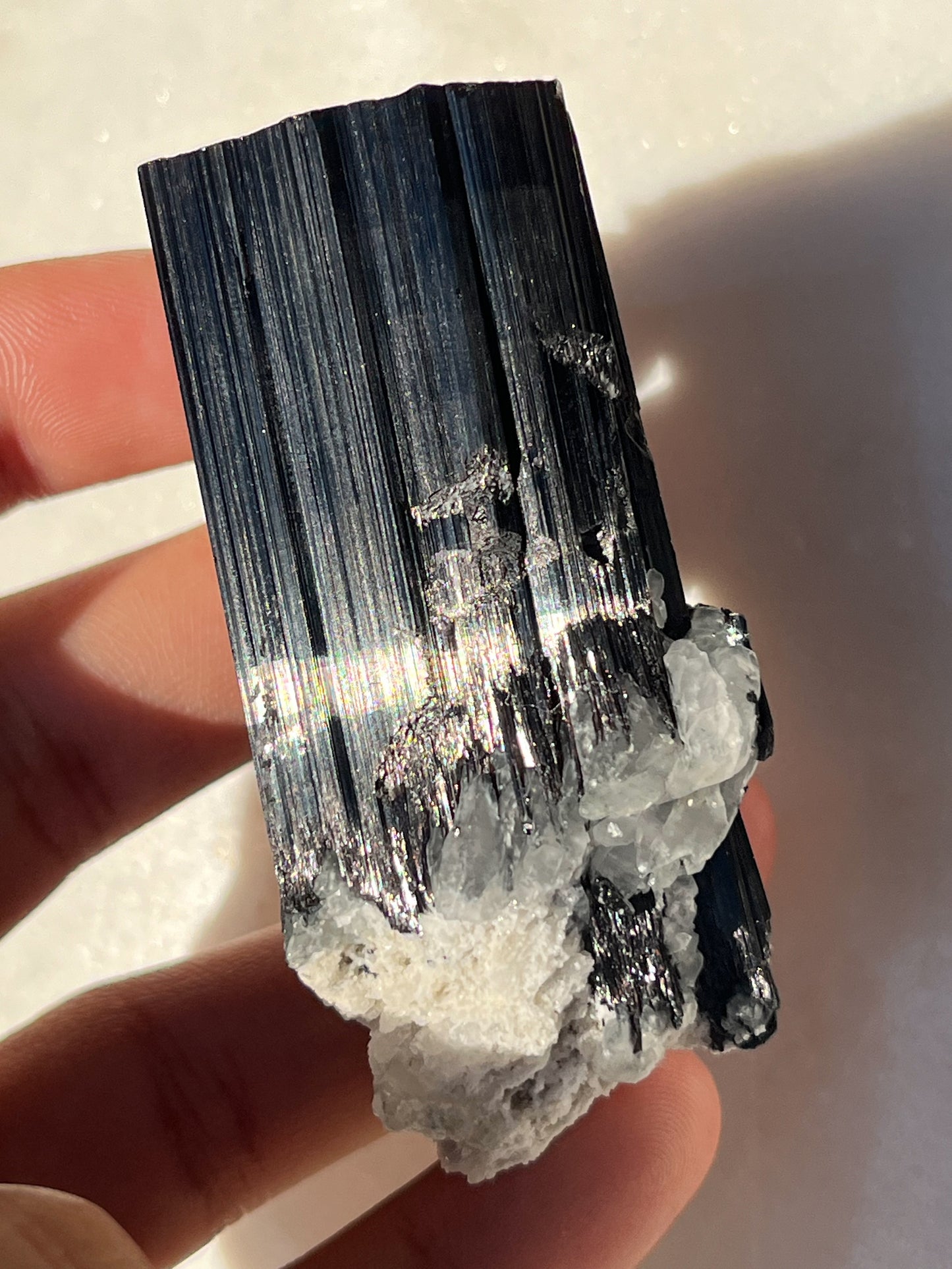 Skardu Schorl Black Tourmaline w/Muscovite Specimen #3