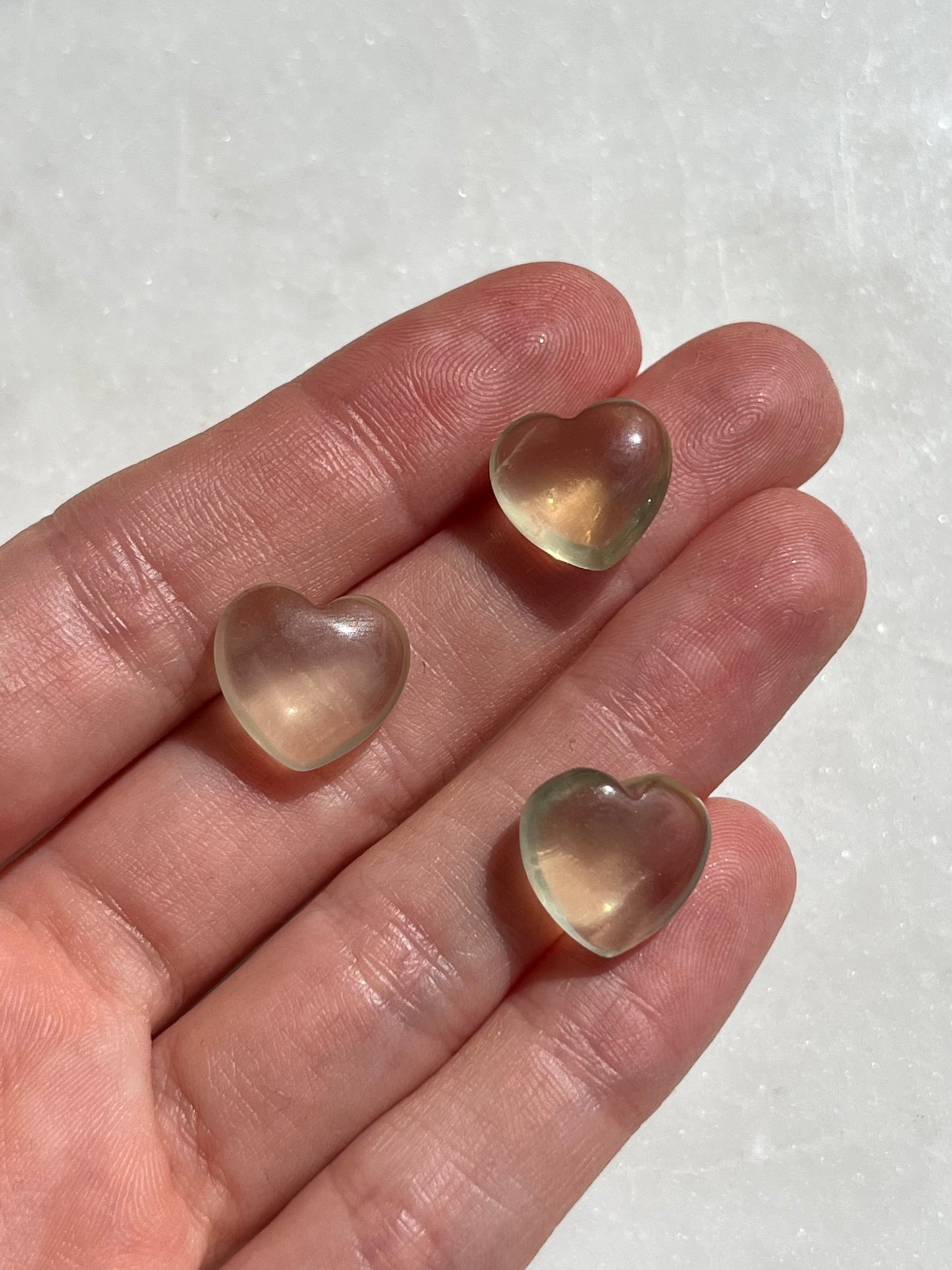 Irradiated Citrine Heart Carving