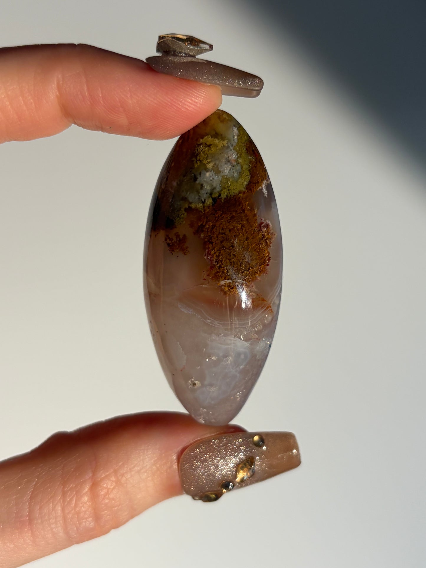 Nebula Agate with Dendritic Inclusions Shiva L
