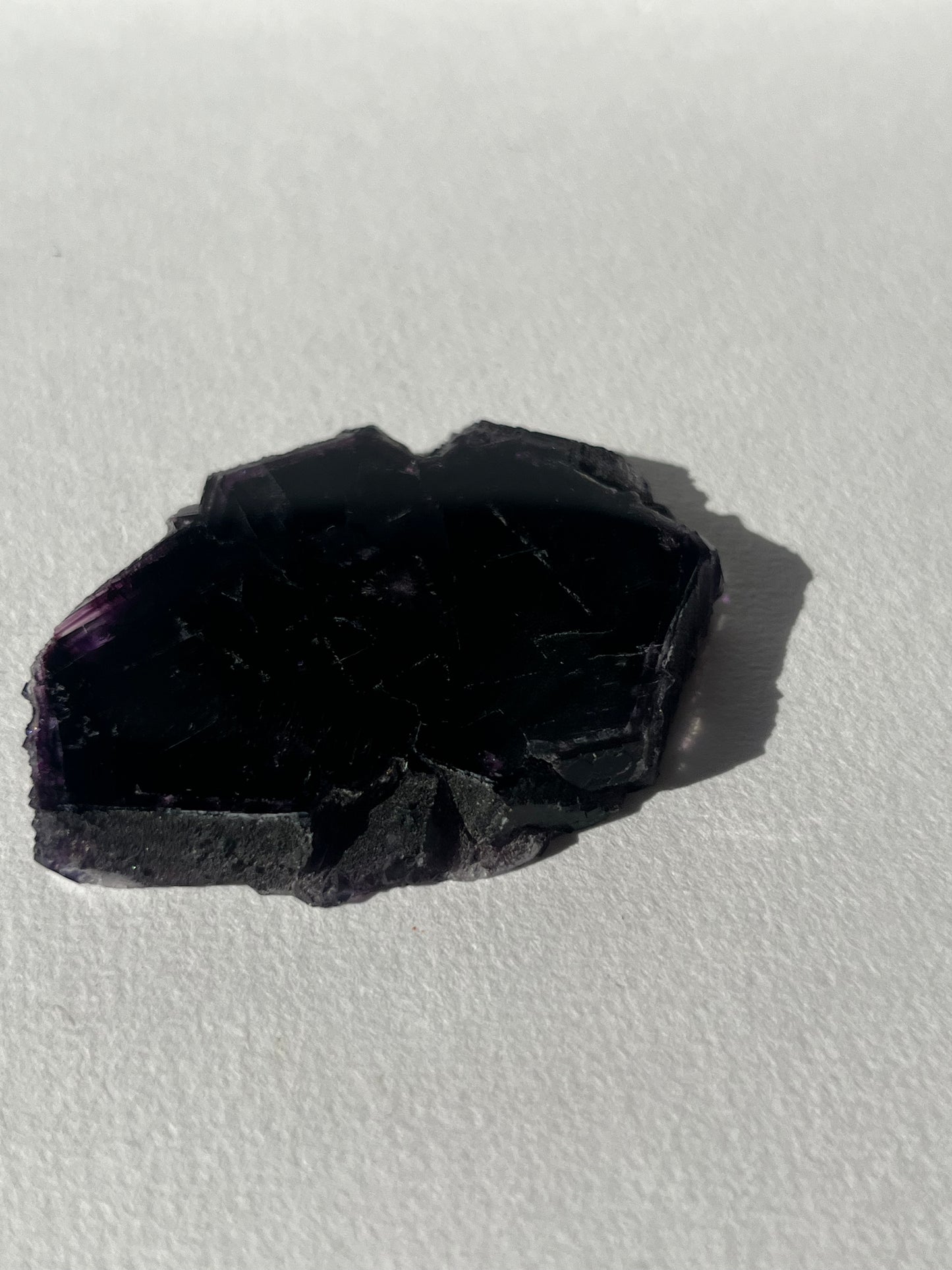 Purple Okorusu Fluorite Slice
