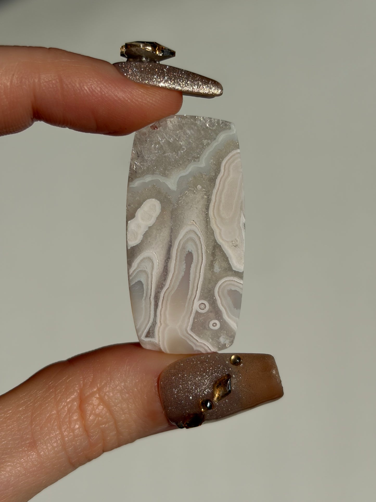 Old Stock Orbicular Nebula Agate Cabochon H (Mined 2023)
