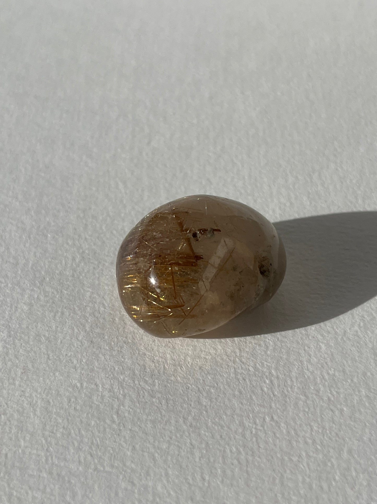 Rutilated Quartz Lens Carving A