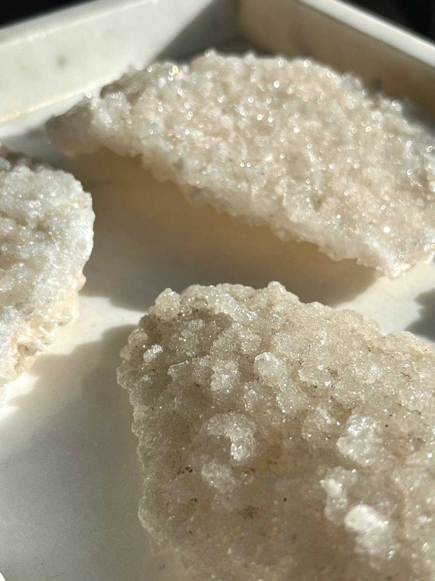 Druzy Apophyllite Crust Cluster w/Stilbite Inclusions