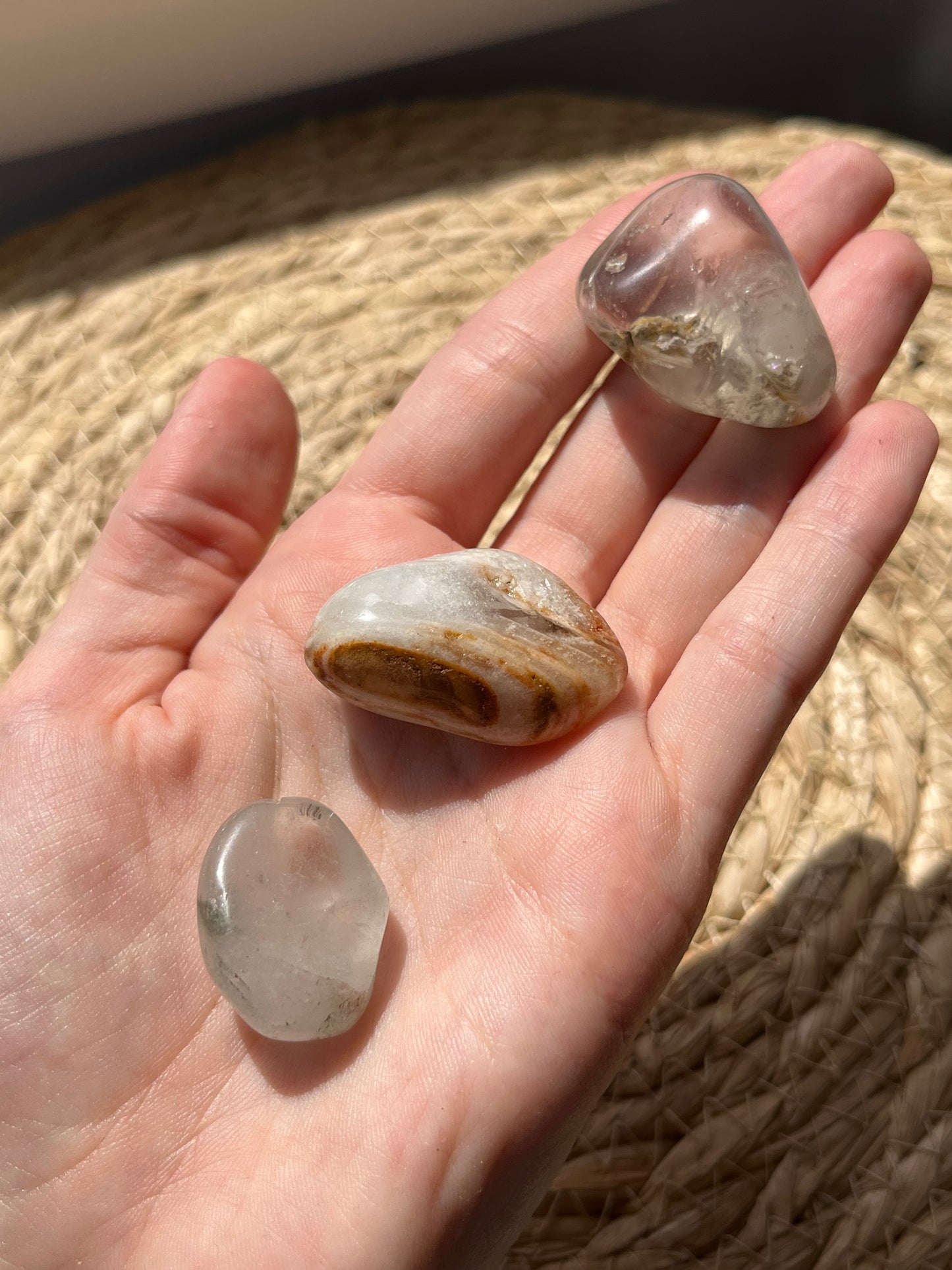 Garden Quartz (Lodolite) Tumbled Stone