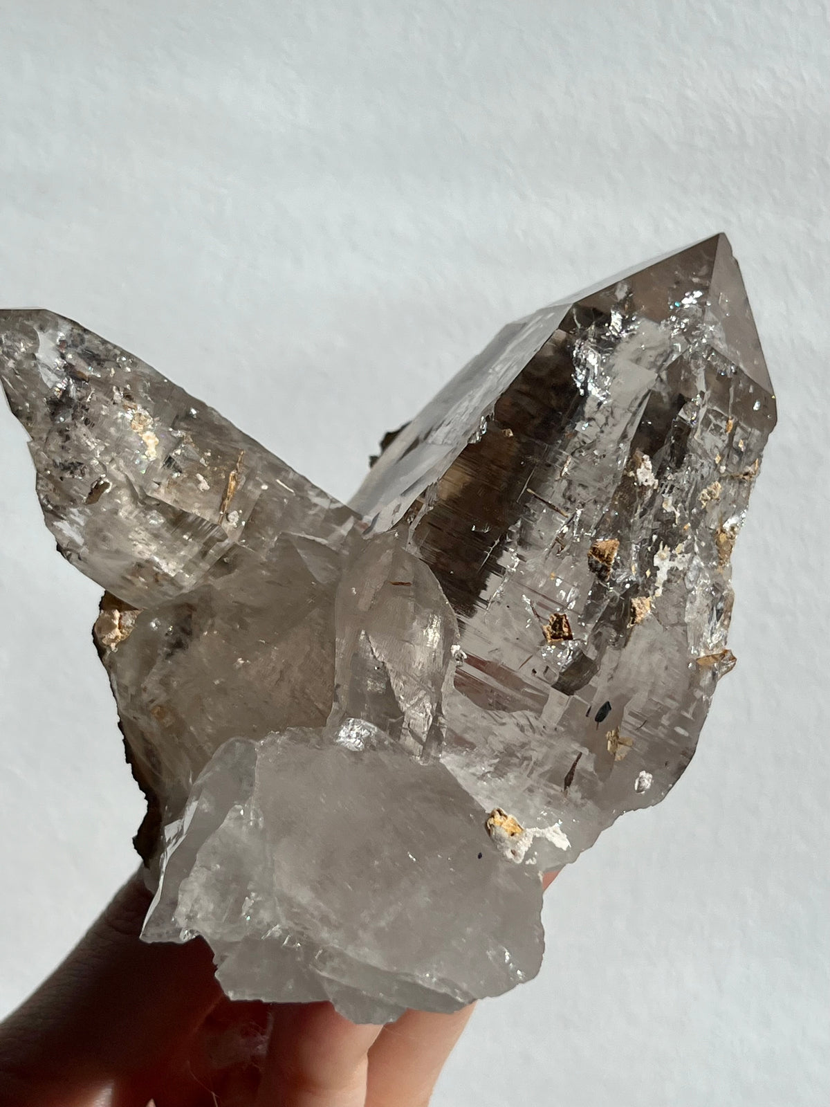 Himalayan Smokey Quartz with Siderite Inclusions F