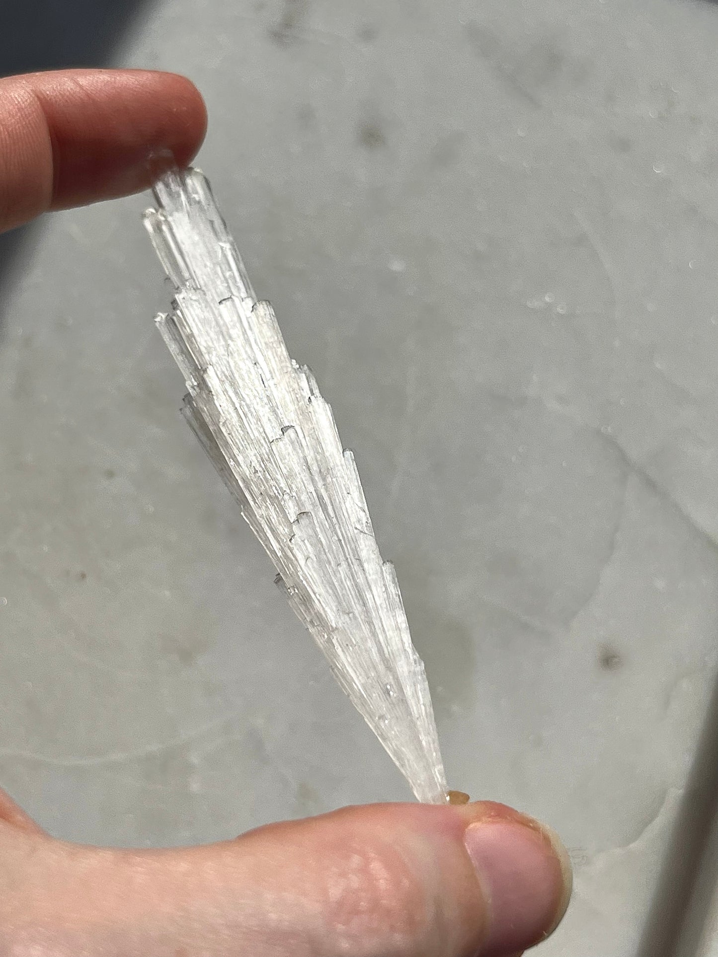 A Grade Yellow Rhombohedral Calcite on Scolecite Spray Specimen #SC24