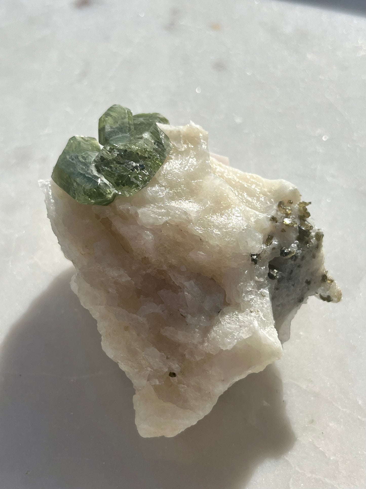 Diopside Specimen w/Muscovite on Marble Matrix #6