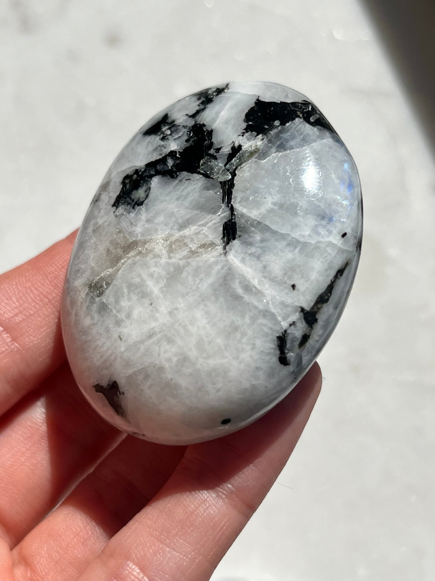 Rainbow Moonstone Palmstone