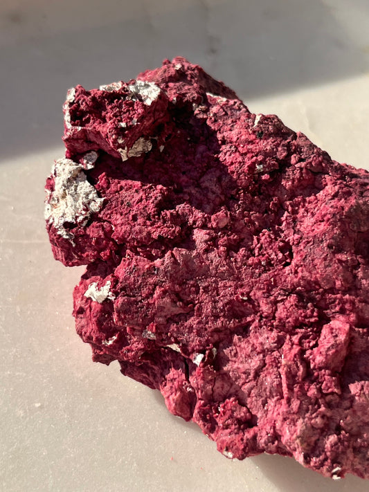 Rare “Red Velvet” Variscite in Limestone Specimen #5