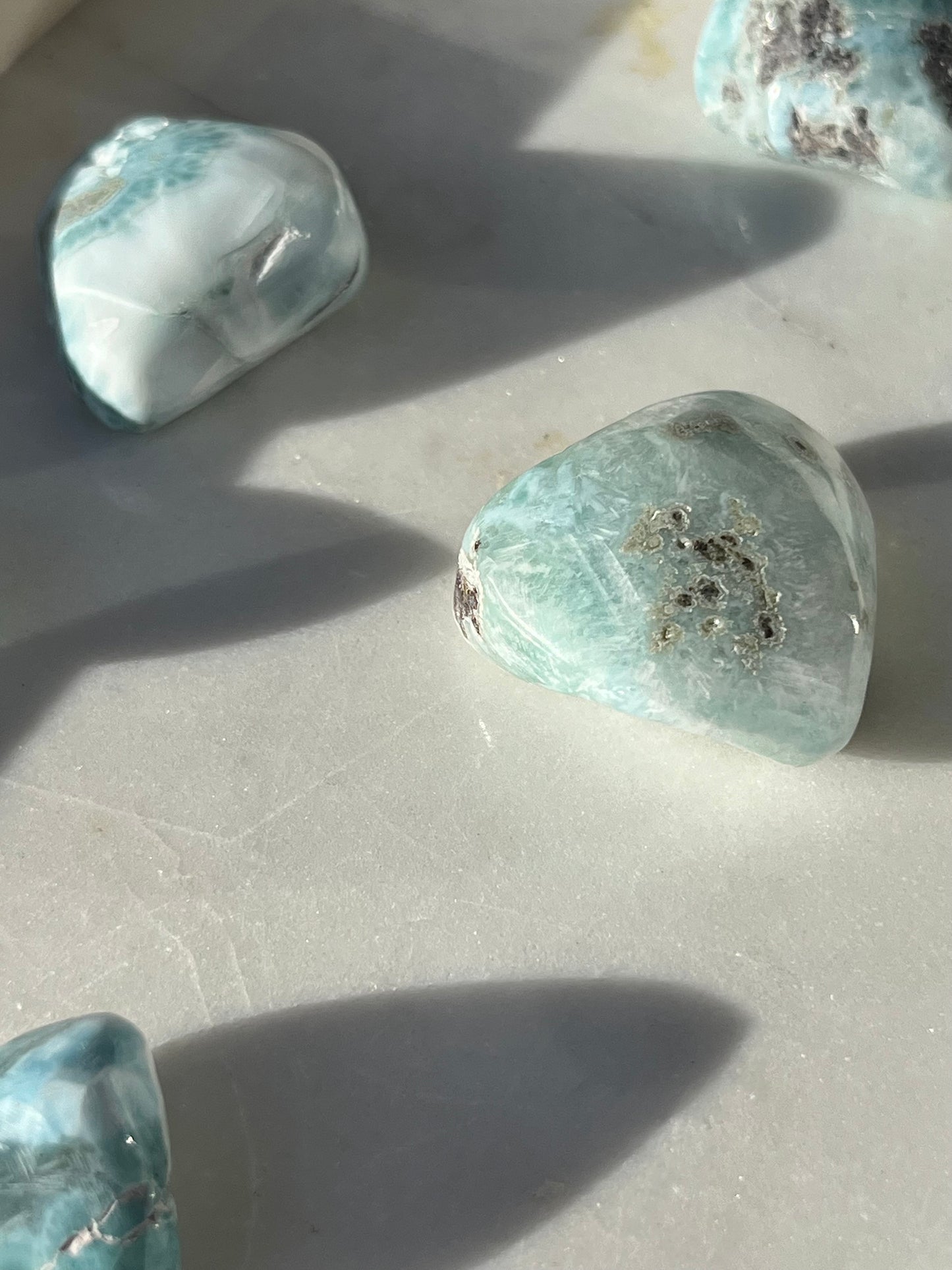 Larimar Tumbled Stone (Perfectly Imperfect)