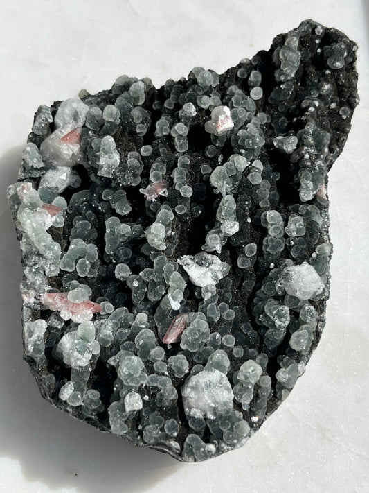 Black Chalcedony & Apophyllite Cluster #1
