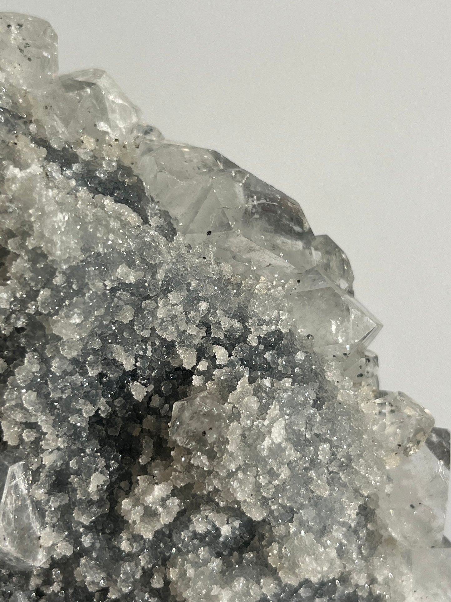 Apophyllite with Grey Chalcedony Specimen (Self-standing)
