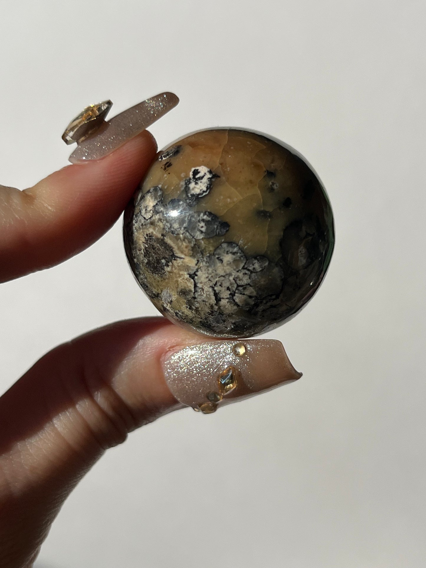 Batu Seniman Picture Jasper Sphere with Dendritic Inclusions B