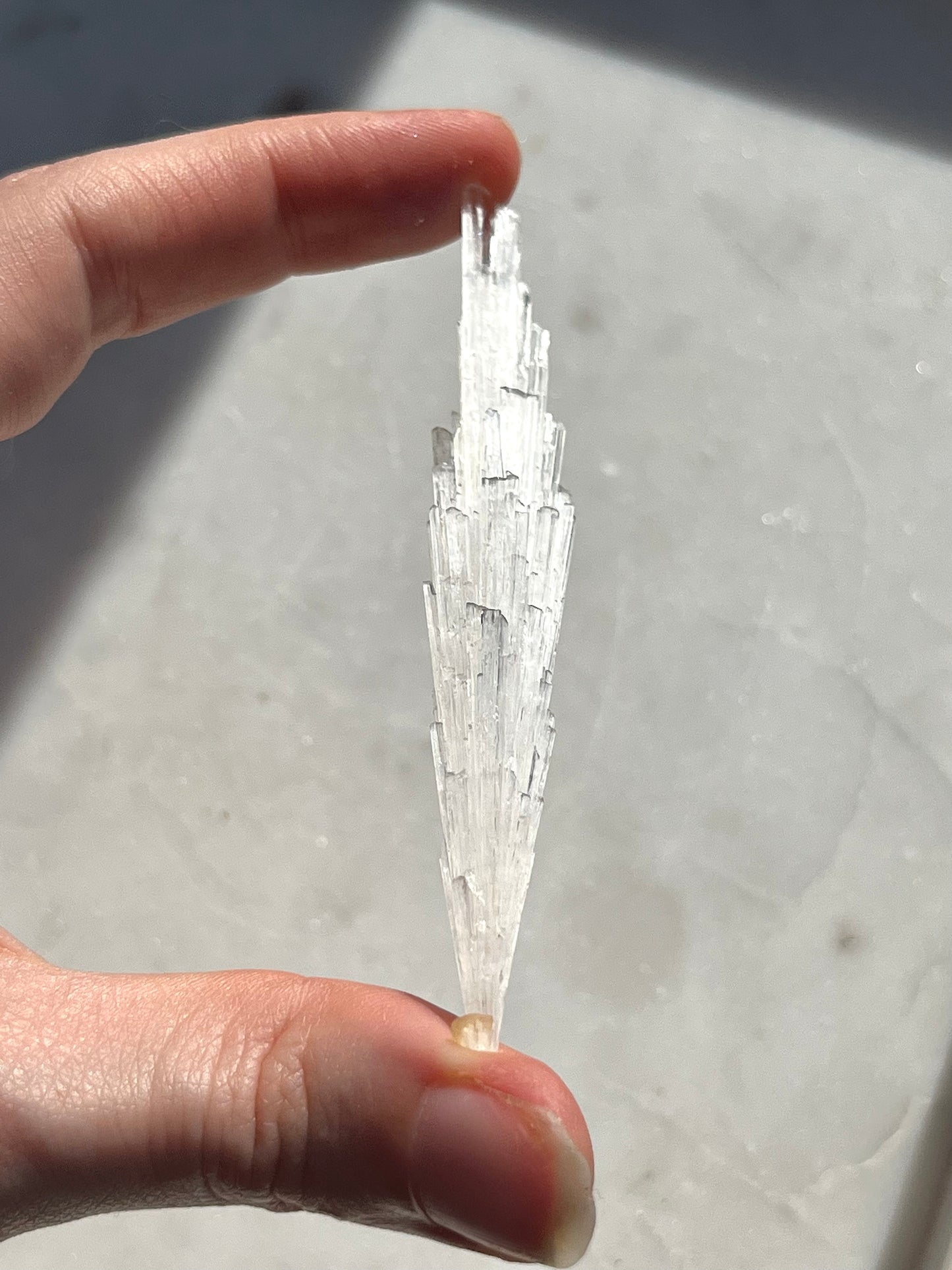 A Grade Yellow Rhombohedral Calcite on Scolecite Spray Specimen #SC24