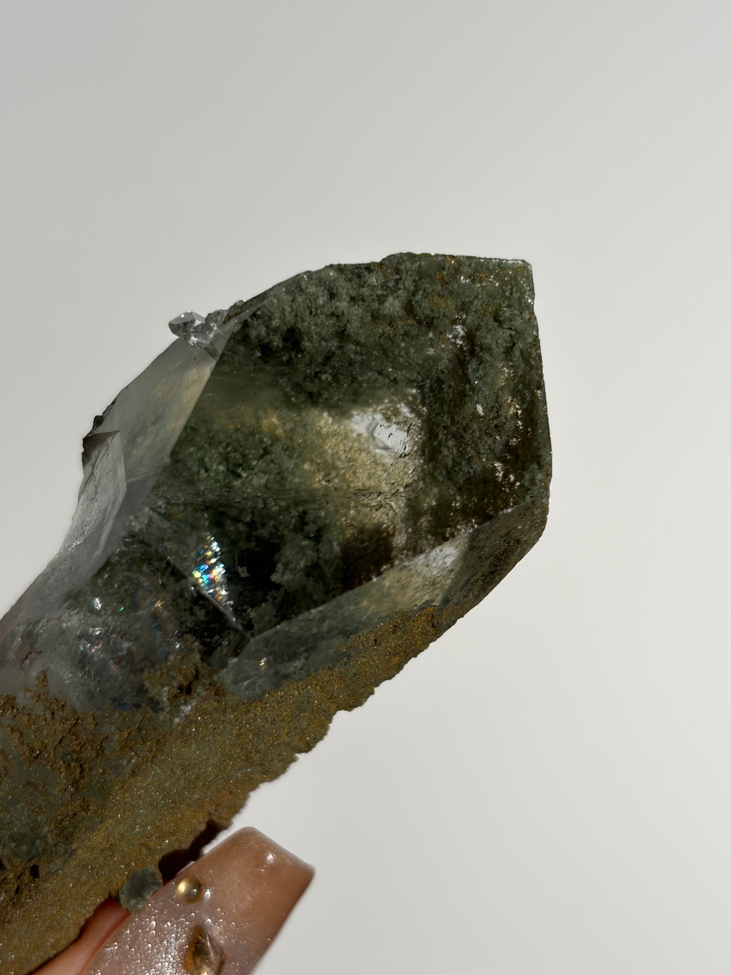 Elestial Chlorite Included Quartz Specimen G