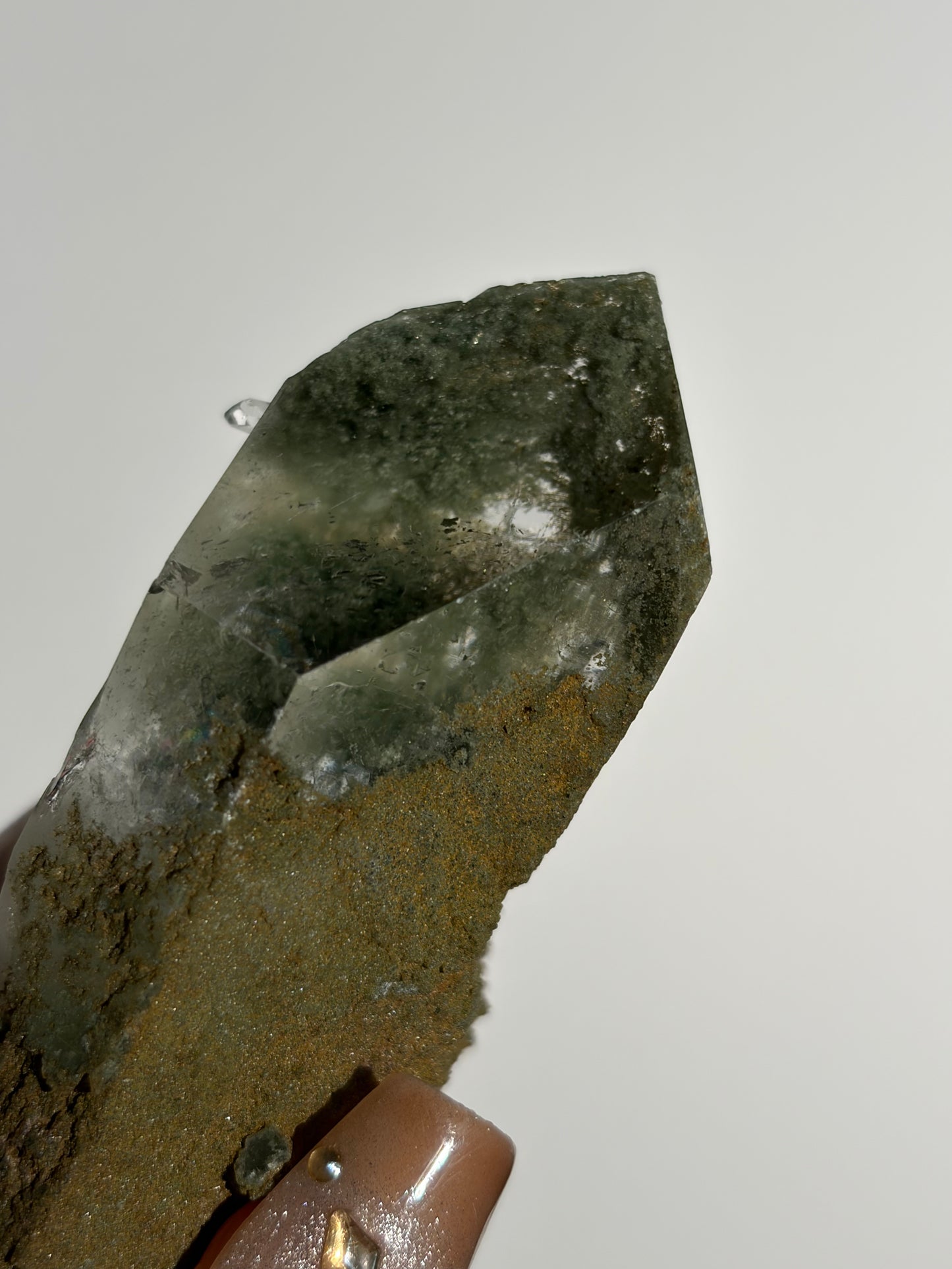 Elestial Chlorite Included Quartz Specimen G