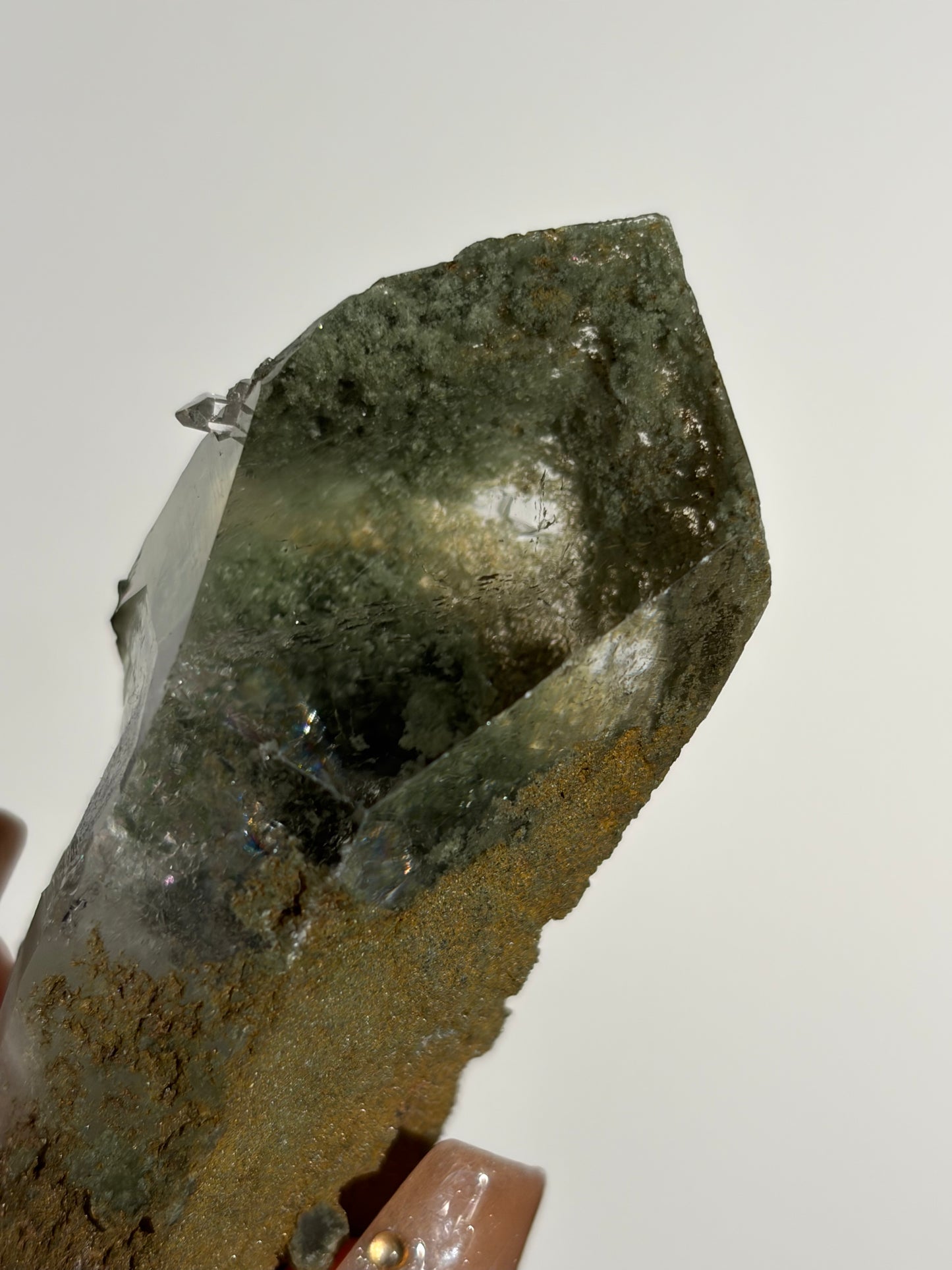 Elestial Chlorite Included Quartz Specimen G