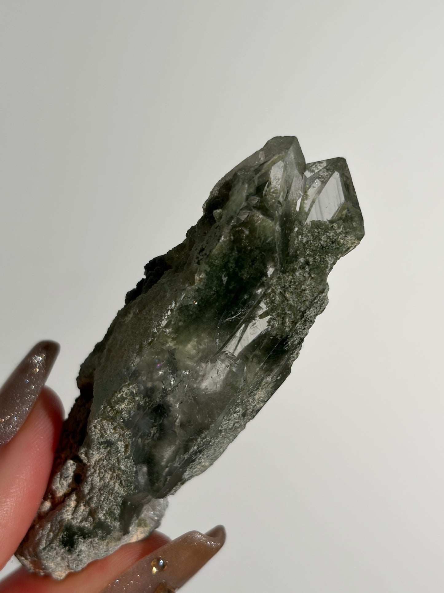 Chlorite Included Quartz Specimen J
