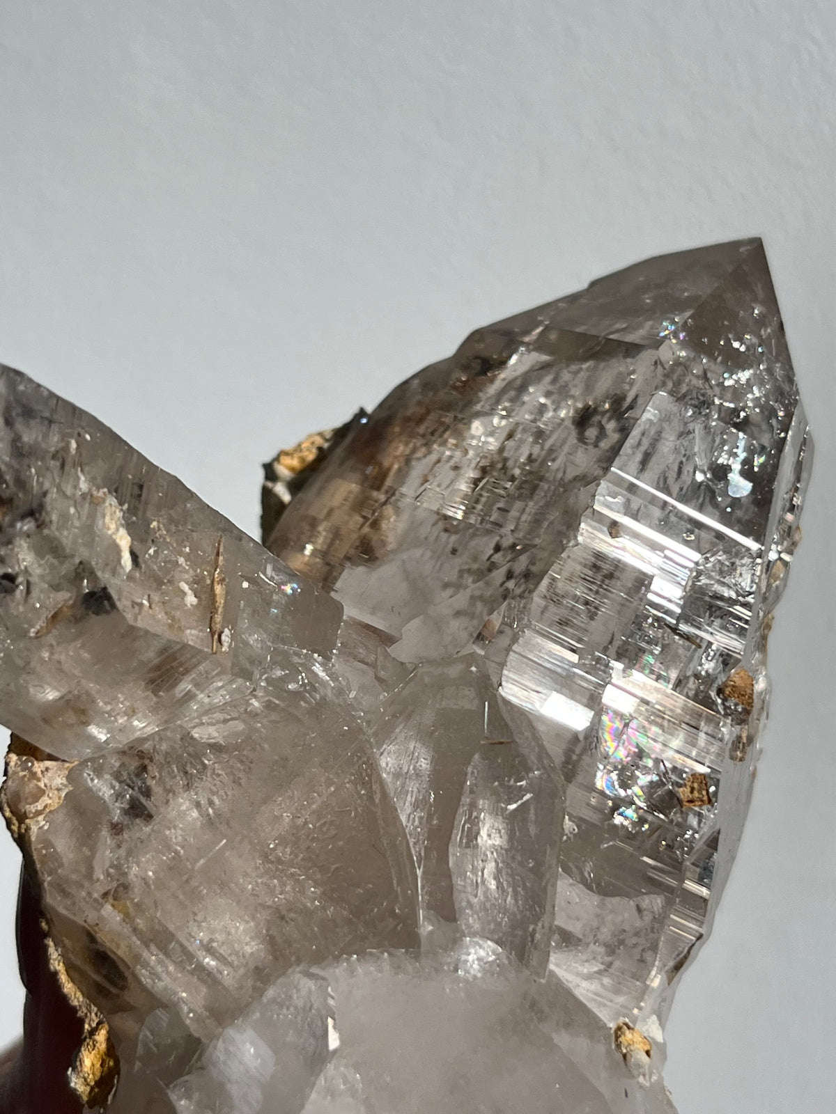 Himalayan Smokey Quartz with Siderite Inclusions F