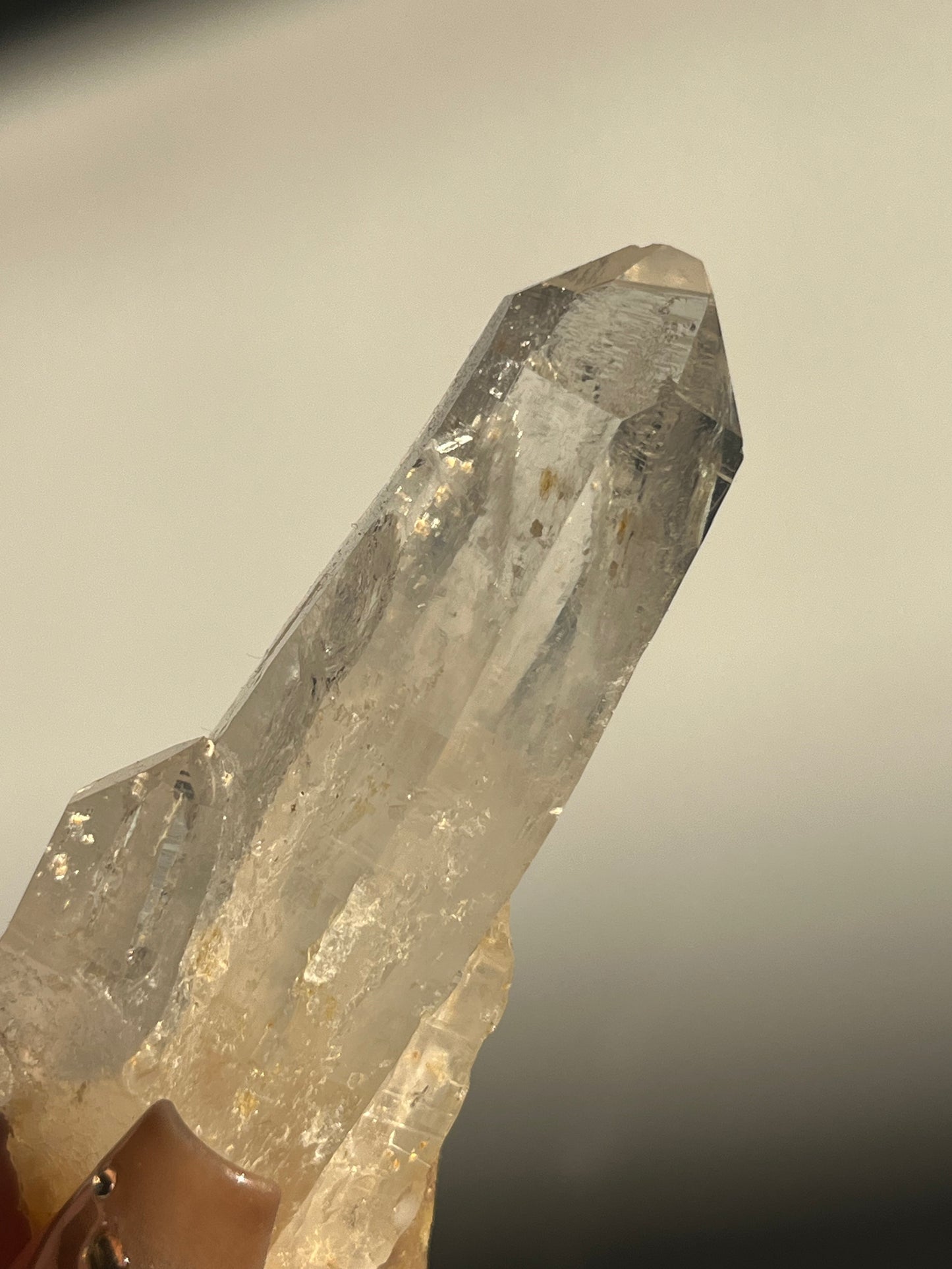 Golden Healer DNA Blue Smoke Lemurian Quartz Specimen B