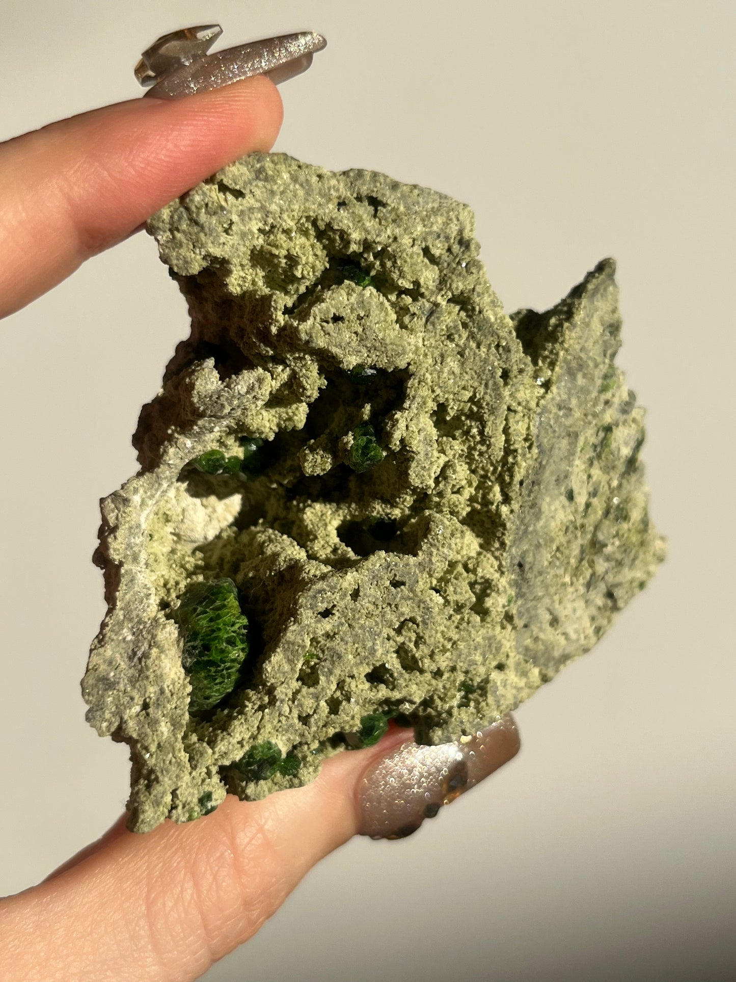 Demantoid Garnet on Matrix Specimen B