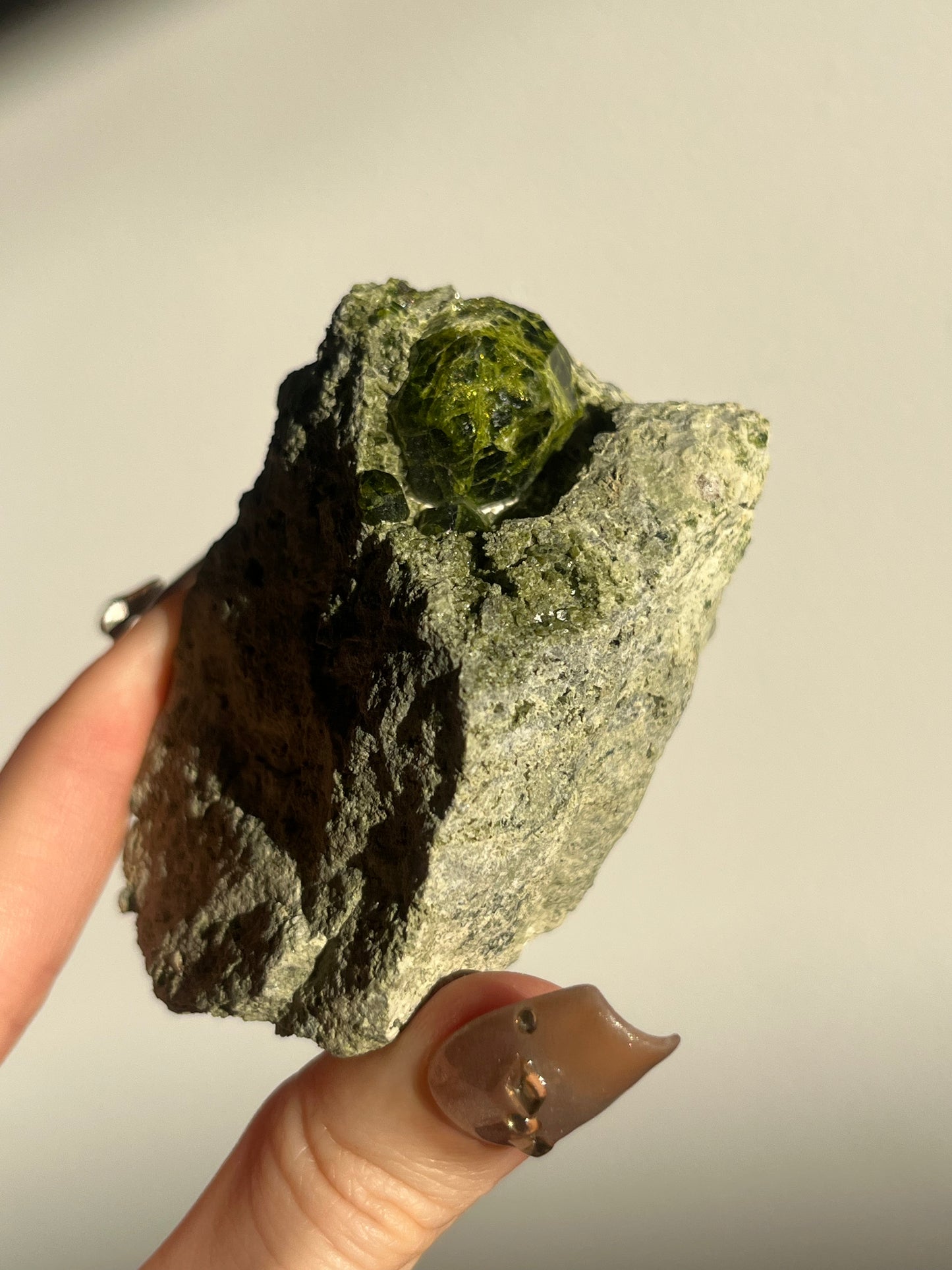 Demantoid Garnet on Matrix Specimen C
