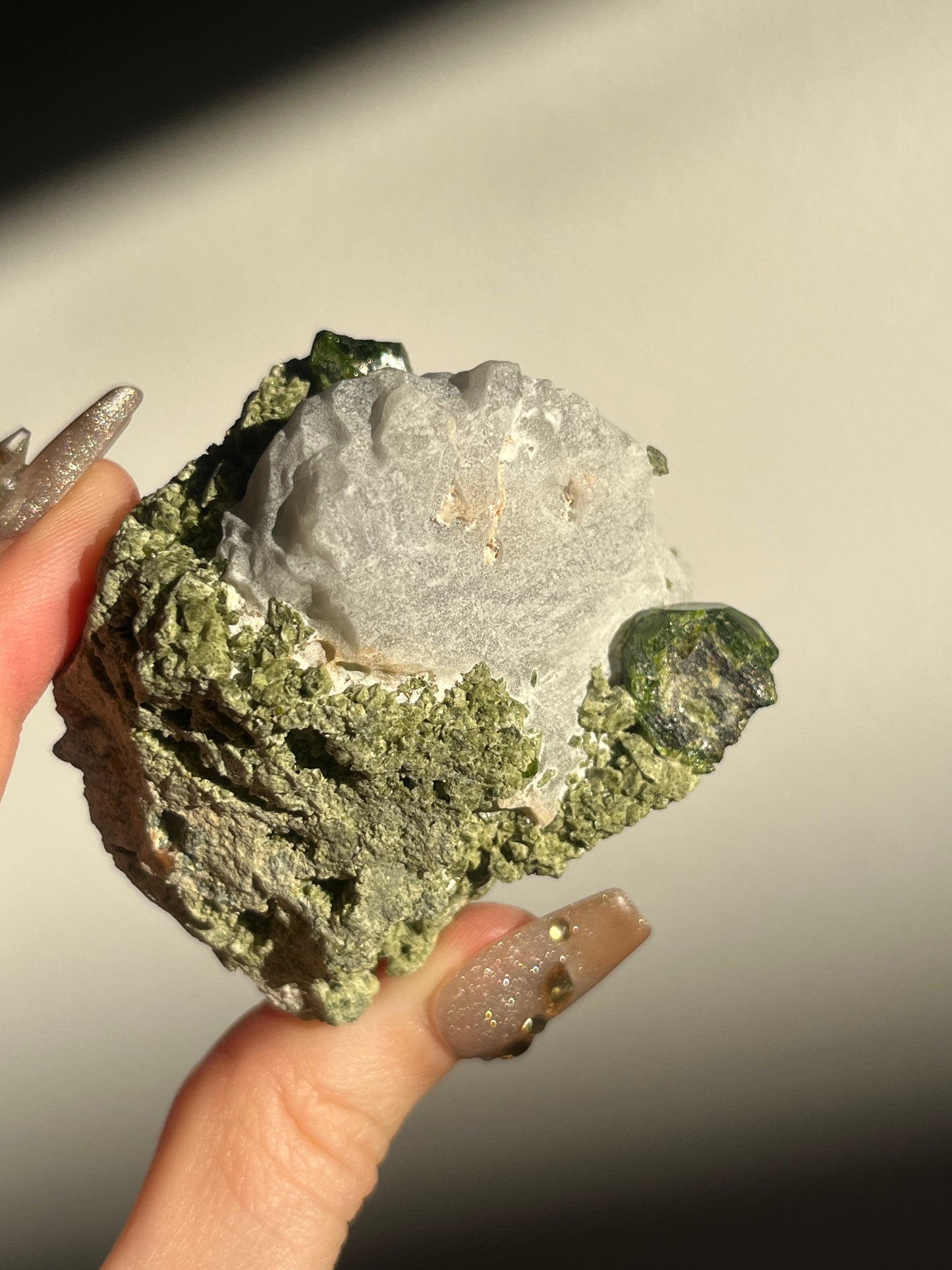 Demantoid Garnet on Matrix Specimen F