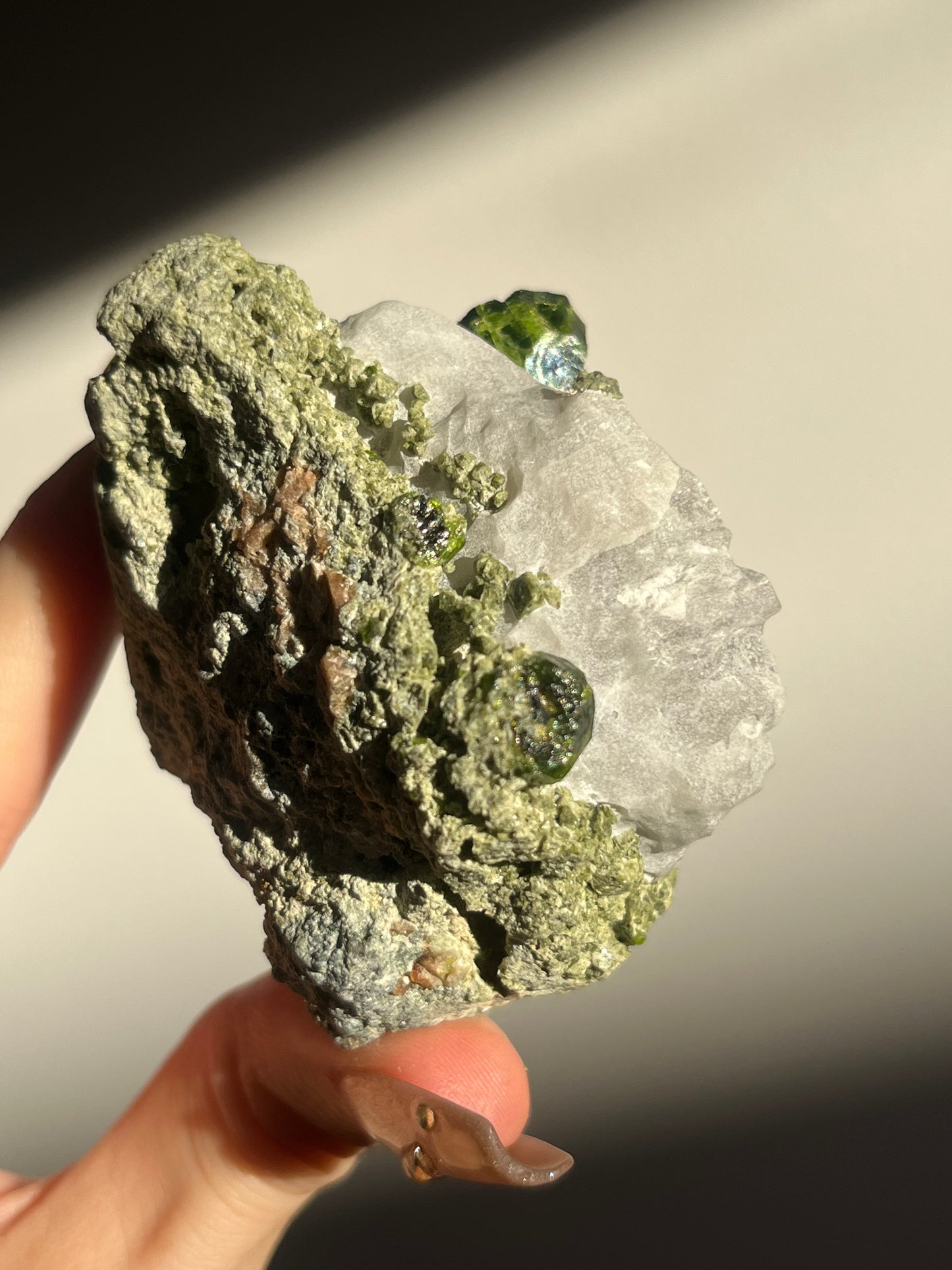 Demantoid Garnet on Matrix Specimen F