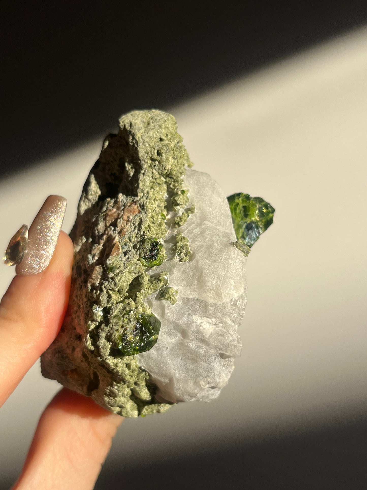 Demantoid Garnet on Matrix Specimen F