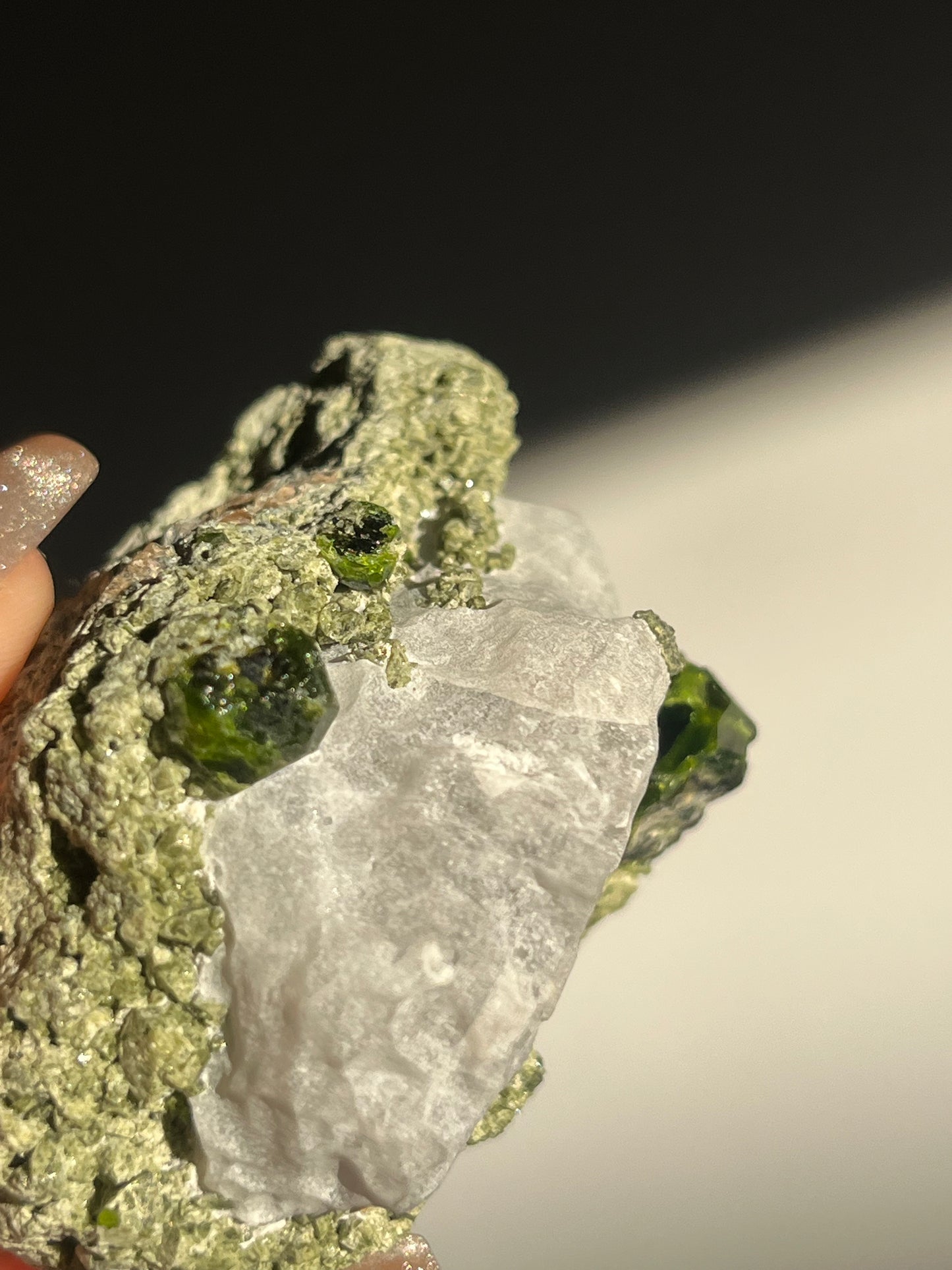 Demantoid Garnet on Matrix Specimen F