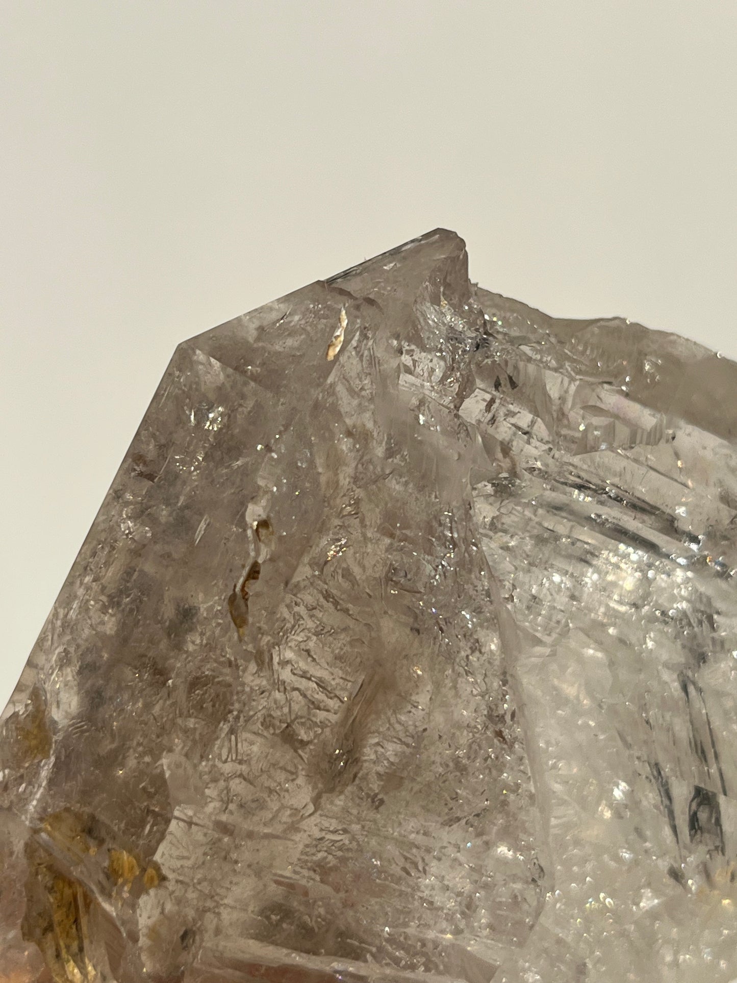 Fenster Diamond Quartz Specimen with Clay Inclusions & Several Moving Enhydros