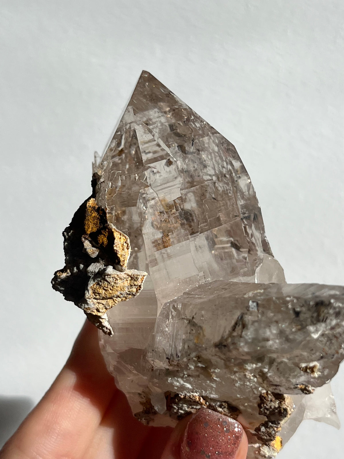 Himalayan Smokey Quartz with Siderite Inclusions F