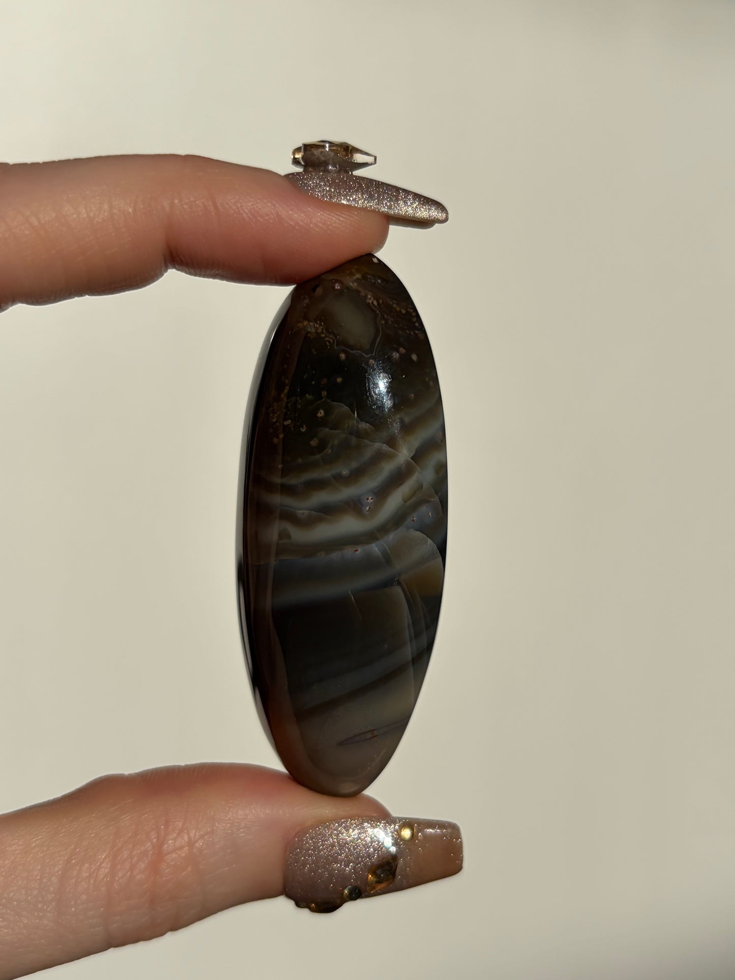 Grey Banded East Indonesian Agate Shiva C