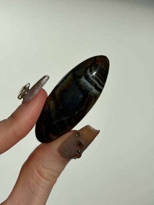 Grey Banded East Indonesian Agate Shiva F
