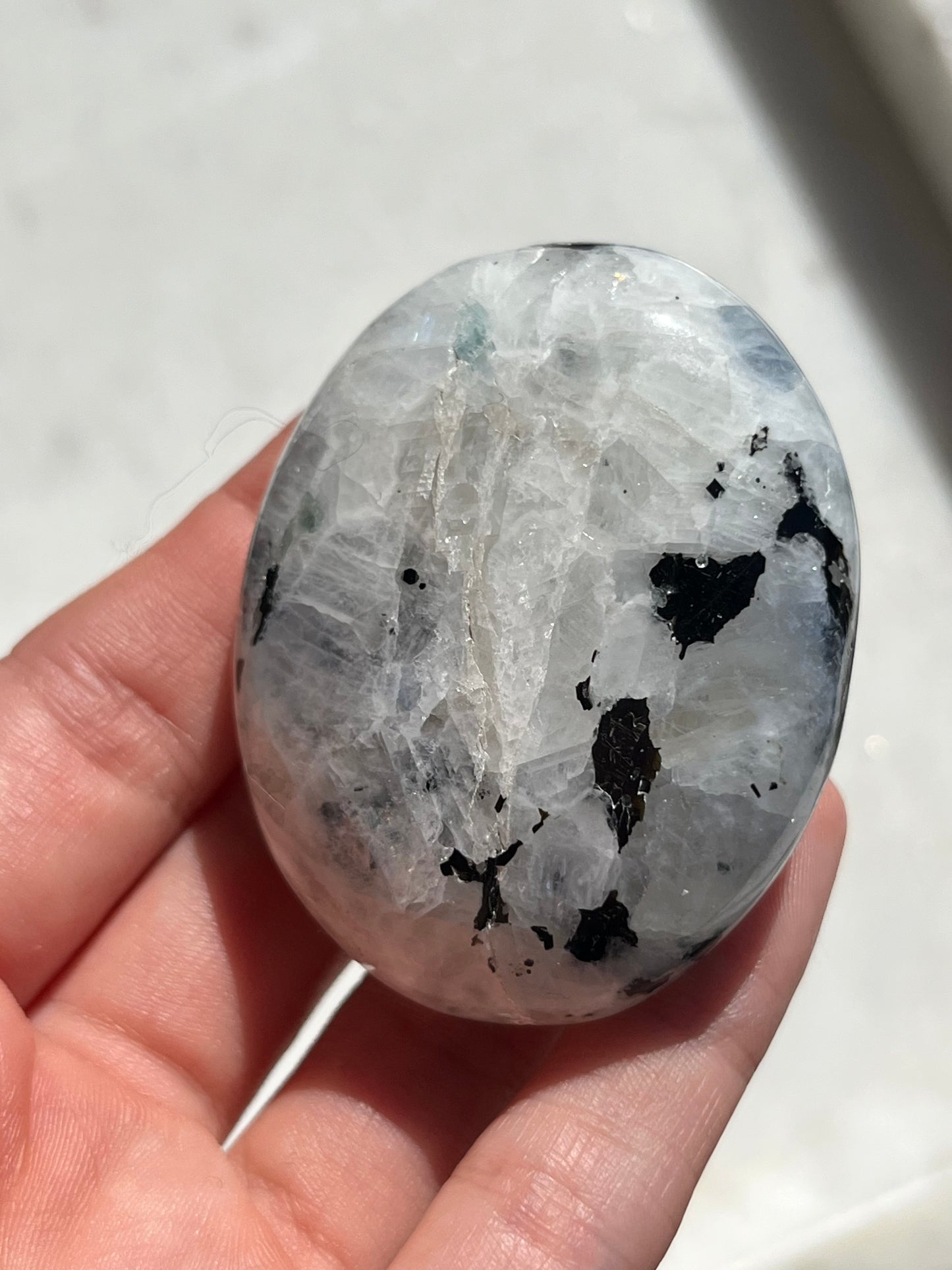 Rainbow Moonstone Palmstone