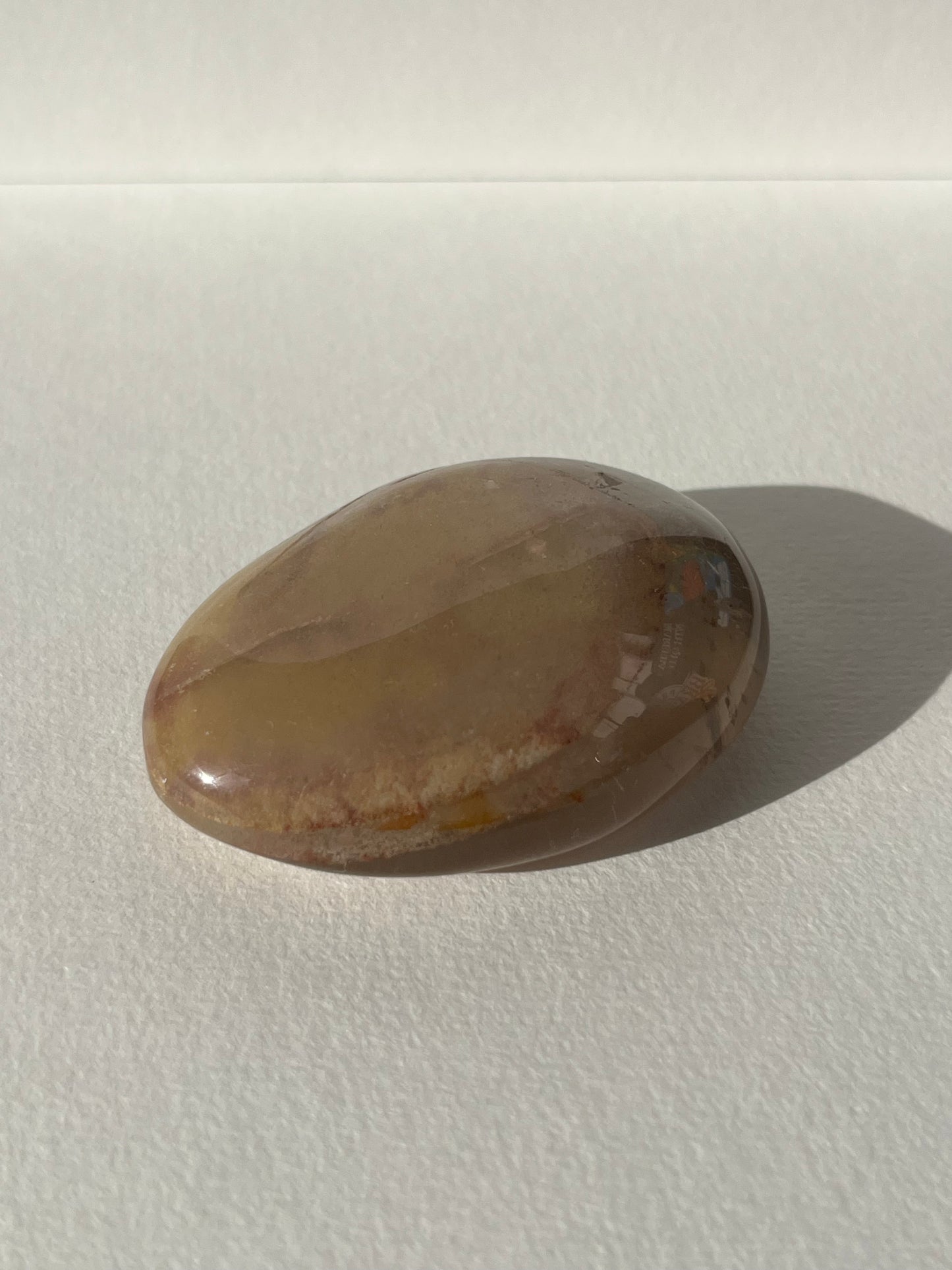 Phantom Garden Quartz with Gold and Silver Rutiles Lens Carving B