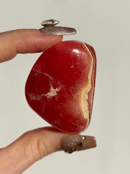 “Velour” Gel Rhodochrosite Freeform B