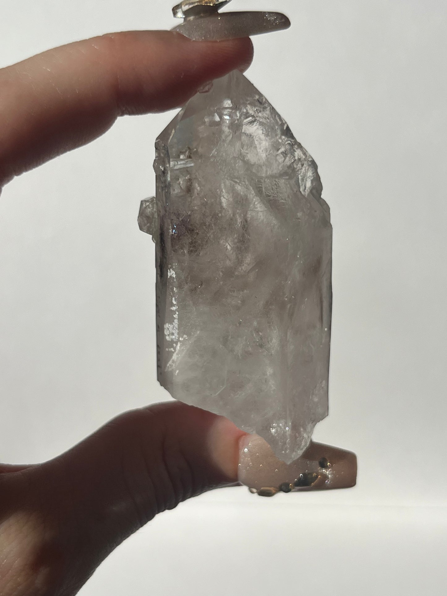 Quartz with Analcime & Prehnite Coating Specimen E