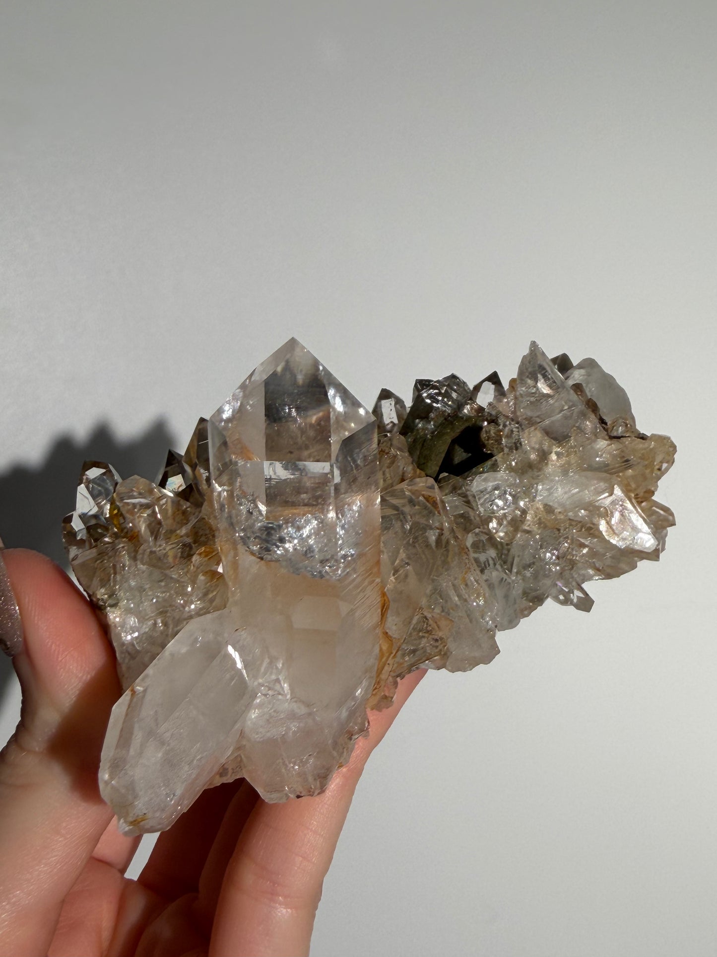 Water Clear Golden Healer Chlorite Included Quartz Specimen C