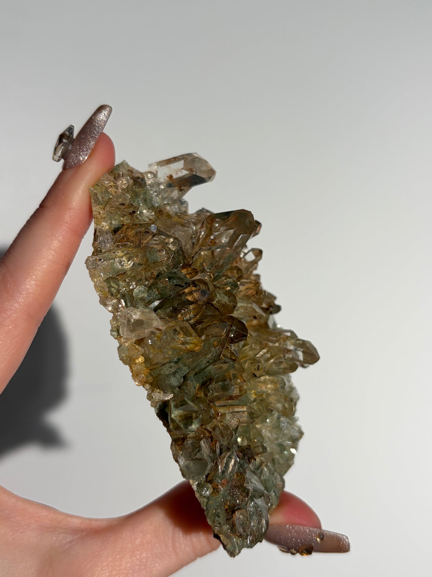 Golden Healer Chlorite Included Quartz Specimen F