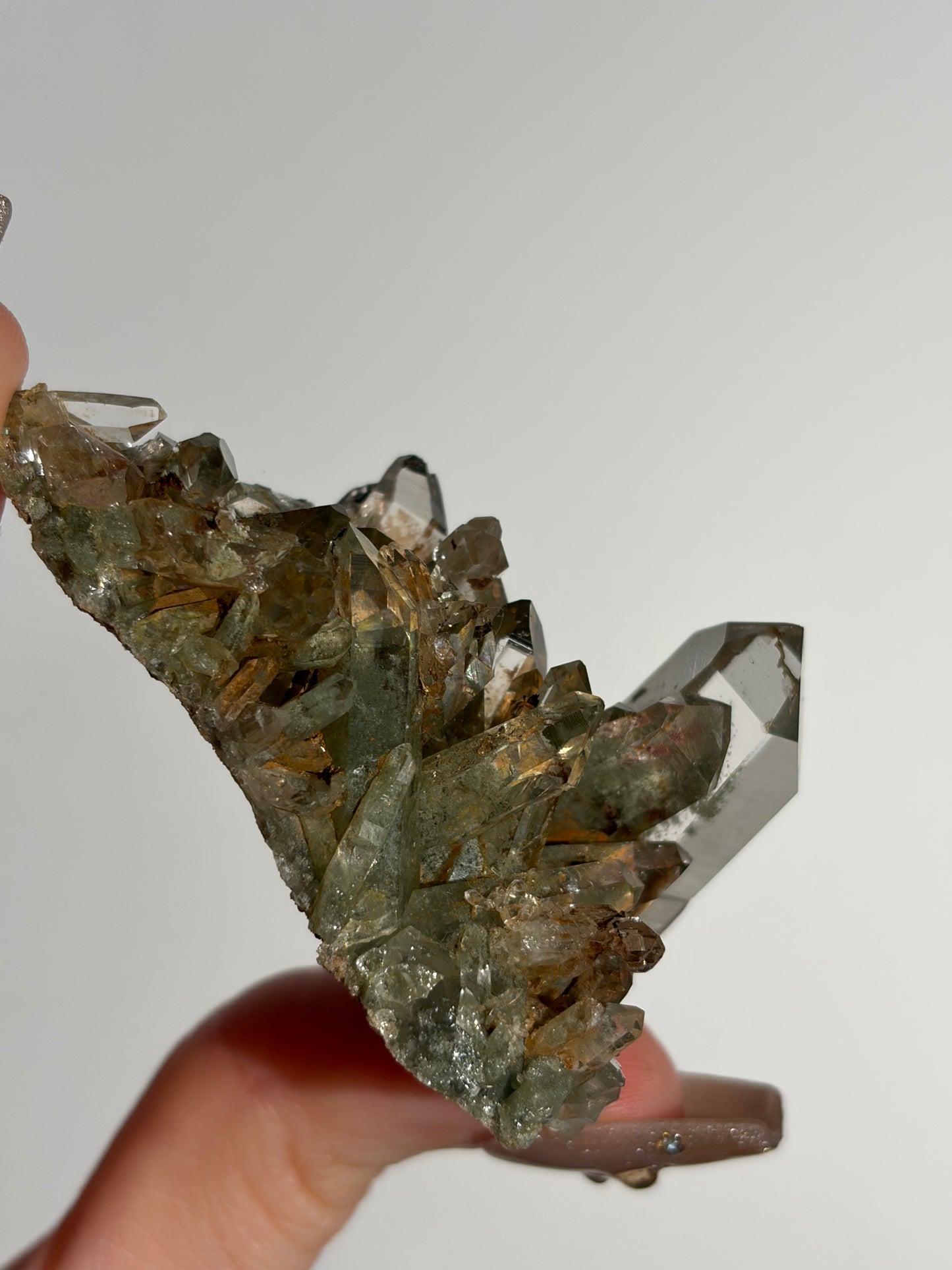 Water Clear Golden Healer Chlorite Included Quartz Specimen I