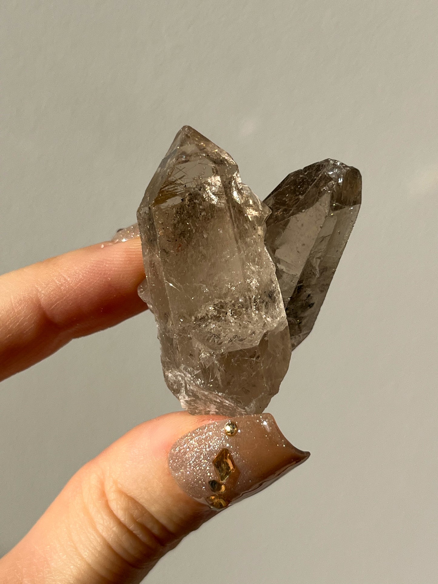 Golden Rutile in Quartz Specimen #H