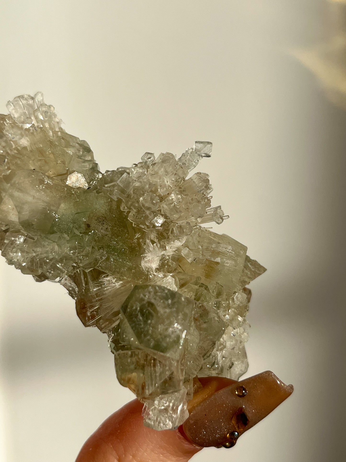 Green Apophyllite with Thomsonite, Mesolite & Calcite Specimen #5