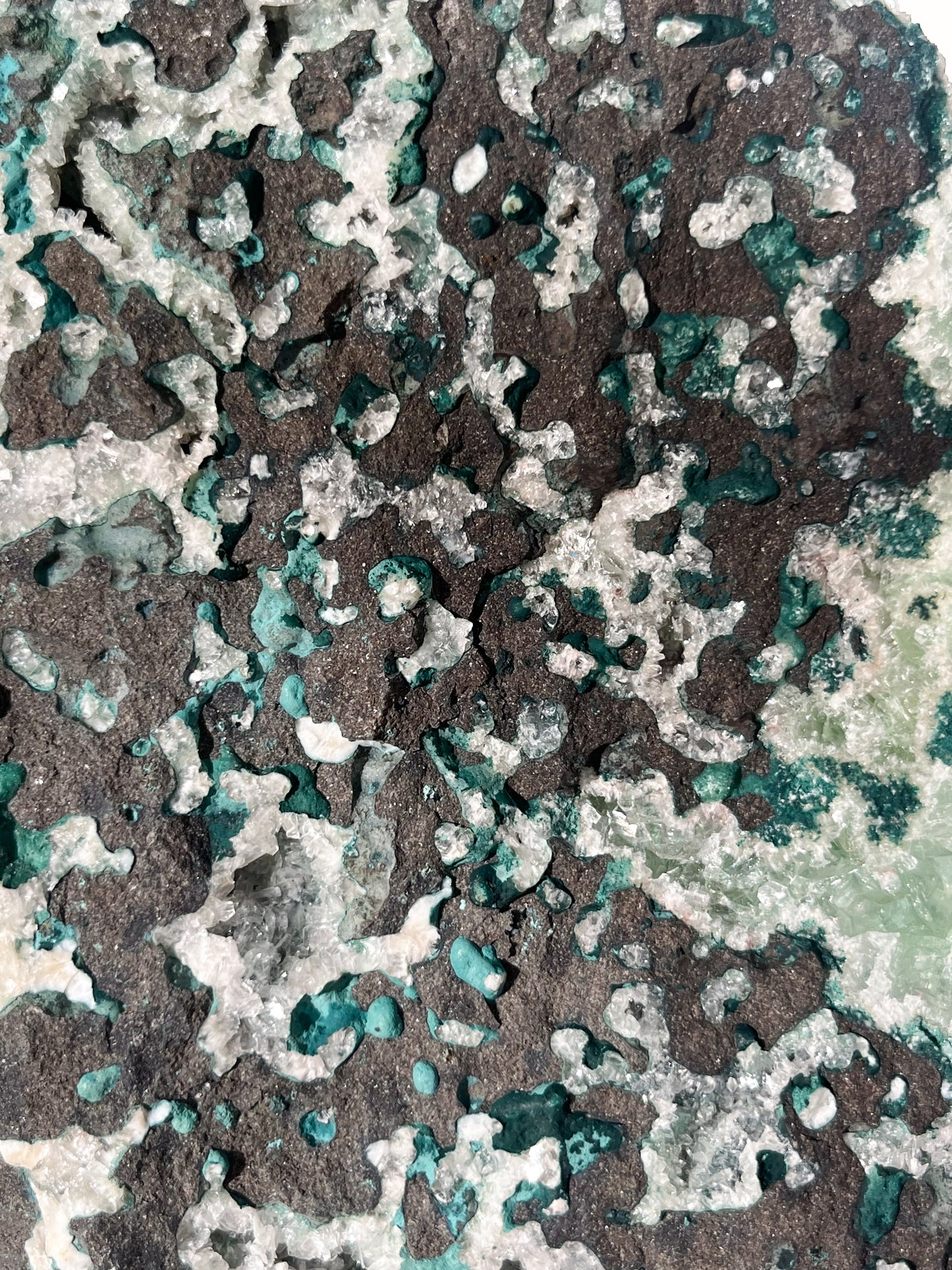 Green Apophyllite with Thomsonite, Mesolite & Calcite Specimen #27 (Perfectly Imperfect)