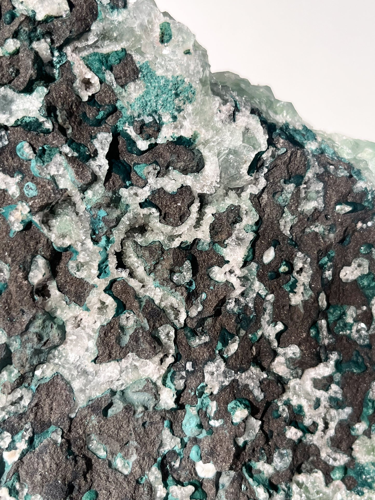 Green Apophyllite with Thomsonite, Mesolite & Calcite Specimen #27 (Perfectly Imperfect)