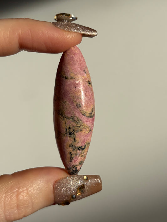 Indonesian Rhodonite and Manganese Included Shiva K