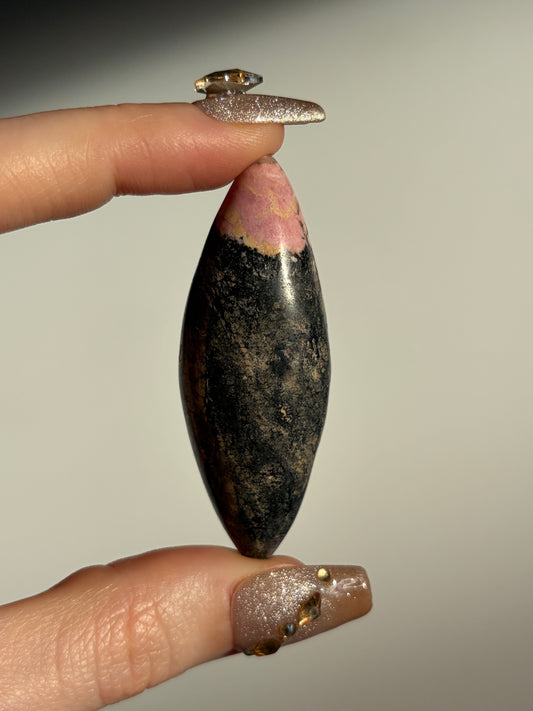 Indonesian Rhodonite and Manganese Included Shiva N