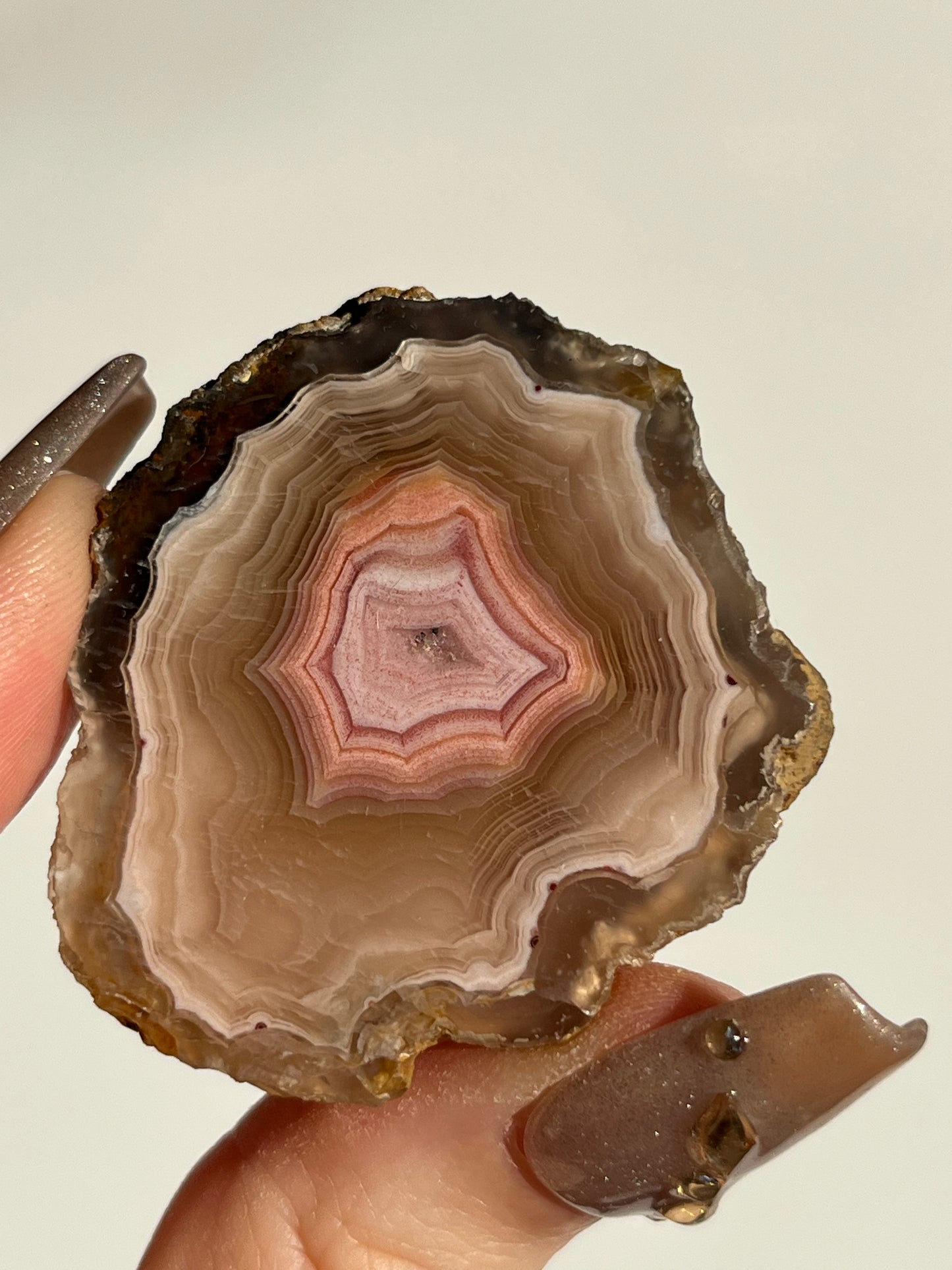 Pastel Pink Laguna Agate with Parallax Effect B (You Choose)